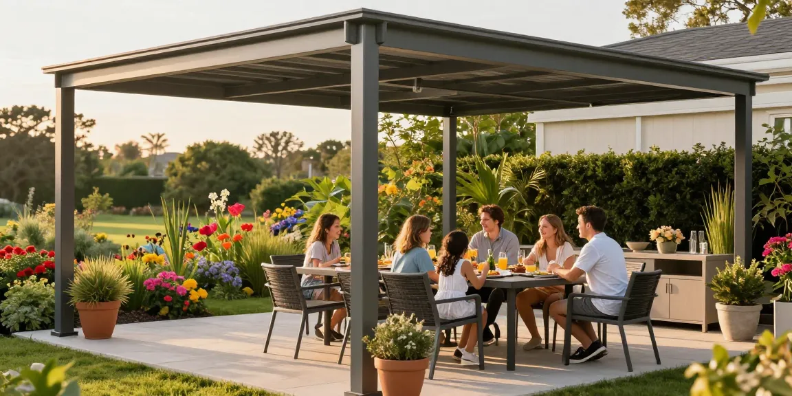 Terrassenüberdachungen aus Aluminium bieten Schutz und Stil für entspannte Sommertage.