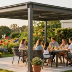 Terrassenüberdachungen aus Aluminium bieten Schutz und Stil für entspannte Sommertage.